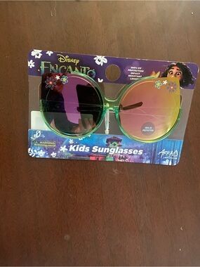 Disney Encanto Kids Sunglasses - Green Frame with Rainbow/Gold Lenses